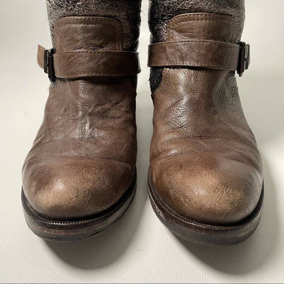 Latitude Femme Shearling Lined Moto Boots - sz 37 - Picture 6 of 8